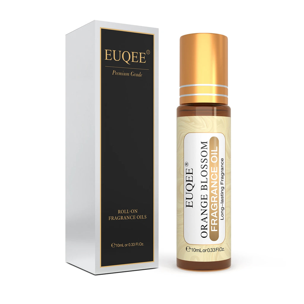EUQEE 10ml Roll-on Perfume Oils Coconut & Vanilla White Musk Orange Blossom Parma Violet Long-Lasting Roll-On Perfume for Women
