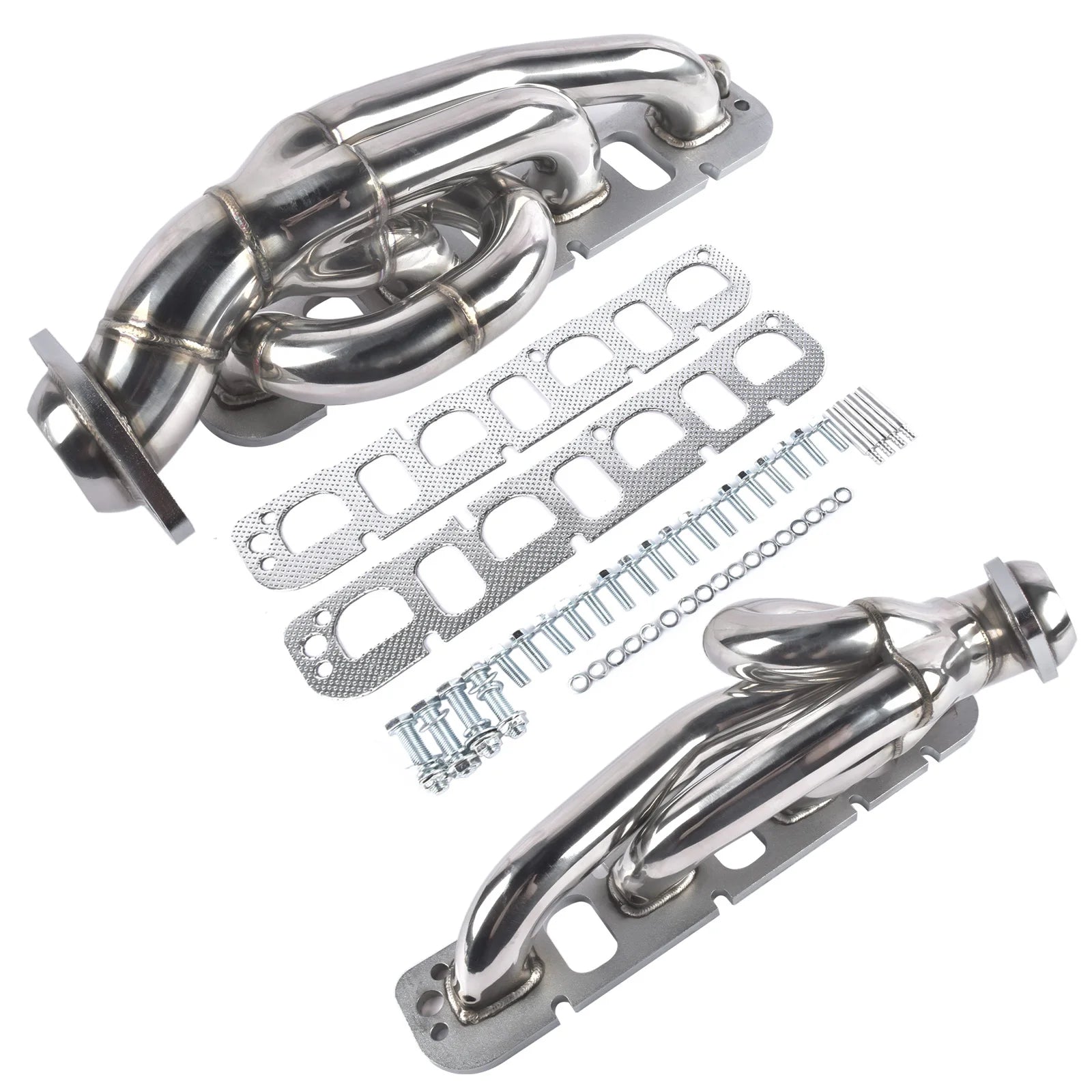 Stainless Steel Shorty Exhaust Headers Kit for 2009-2017 Dodge Ram 1500 5.7L V8 HEMI
