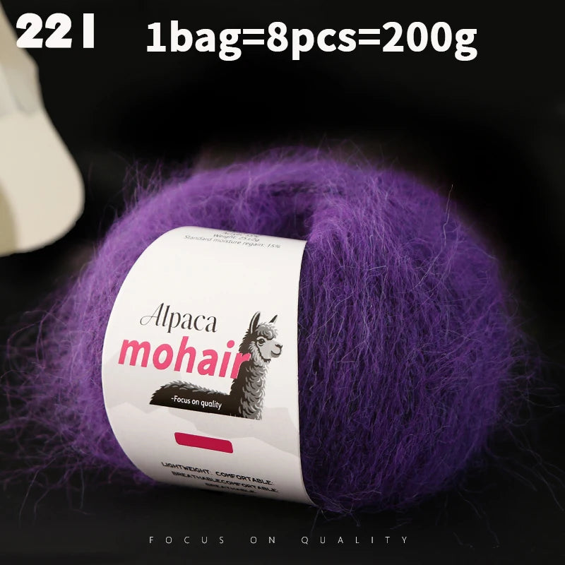 Yarn, Long-Pile Texture for Knitting Gloves, Hair Ties & Creative Crafts