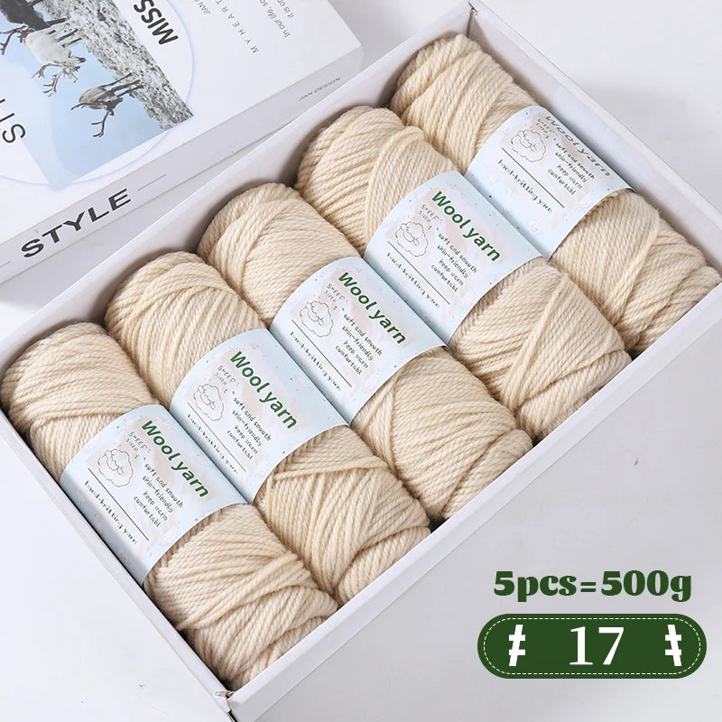Yarn, Thick Rainbow Gradient for Coats, Scarves, Gloves & Creative Knitwear