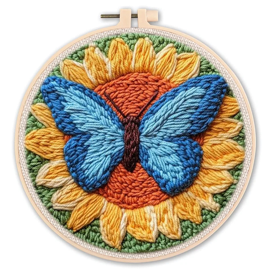 Punch Needle Kit, Scenery Designs for Beginner Embroidery & Handmade Gifts