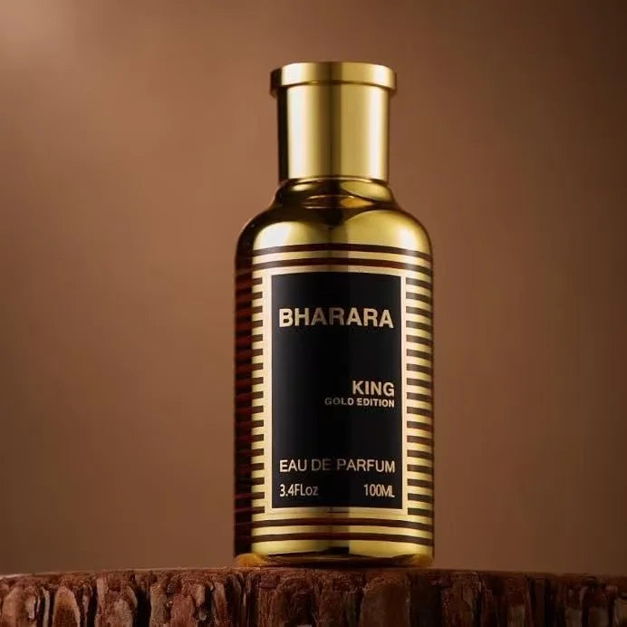 Bharara King Gold Edition Men's Cologne EDP 3.4 oz Woody Spicy with Travel Spray