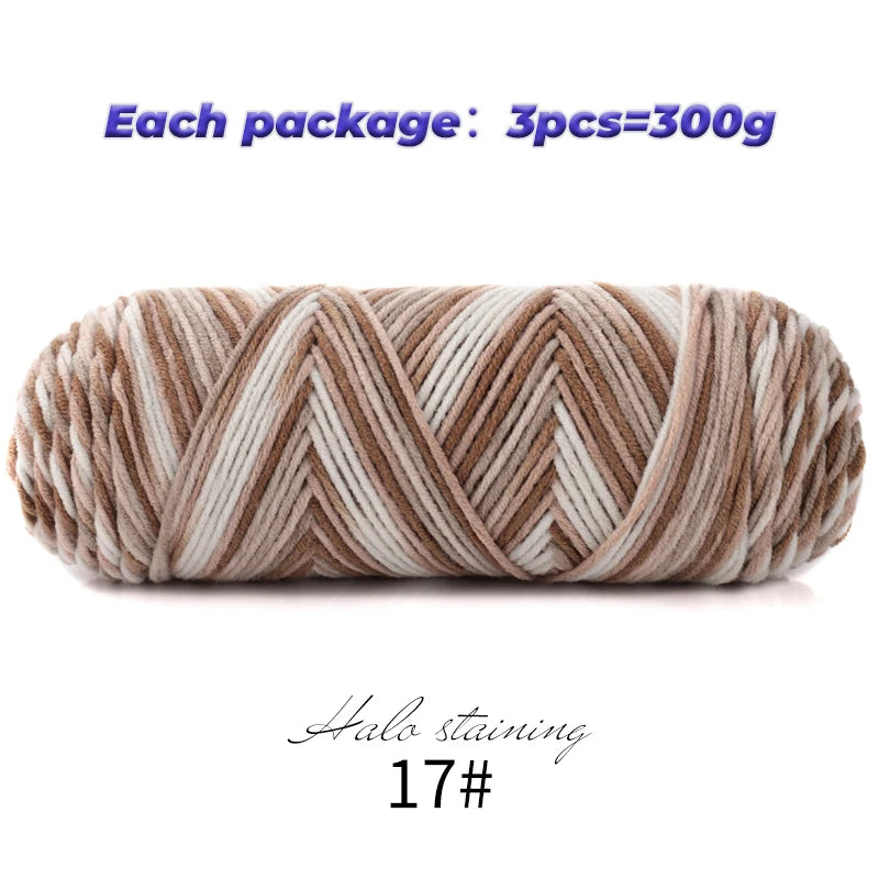 Yarn, Multicolor for Handmade Sweaters, Scarves, Blankets & Crochet Crafts