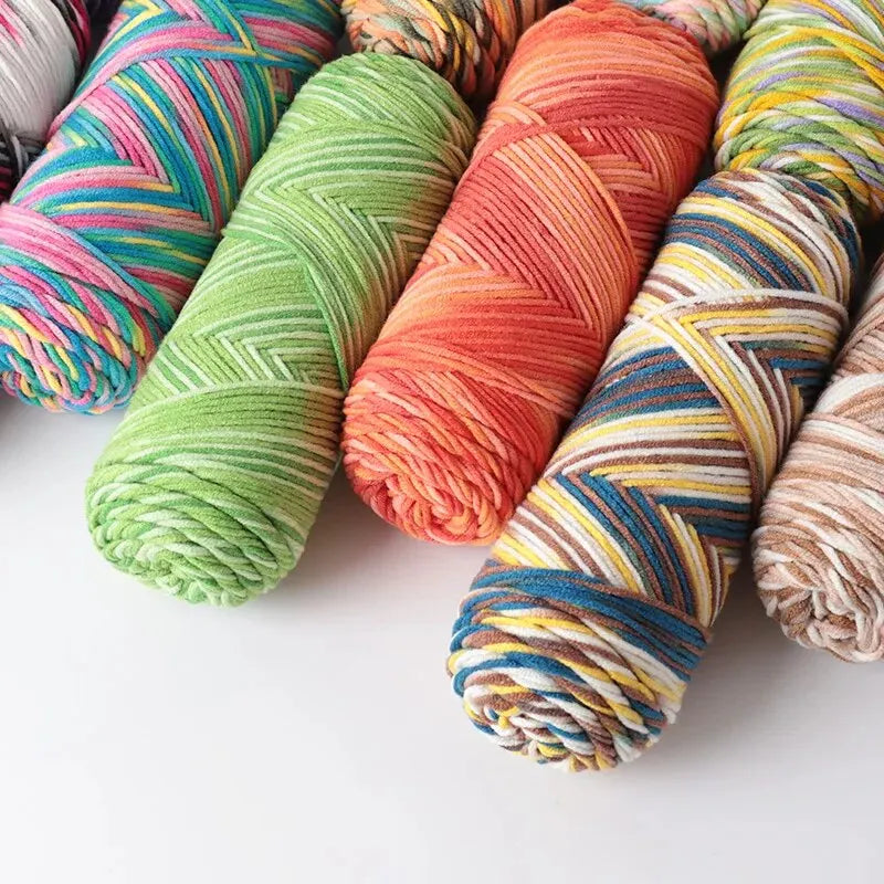 Yarn, Multicolor for Handmade Scarves, Sweaters & Crochet Accessories