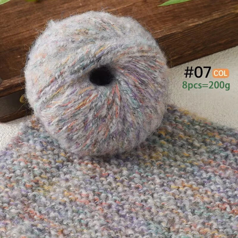 Yarn, Colorful Textured for Sweaters, Shawls, Coats, Scarves & Crochet