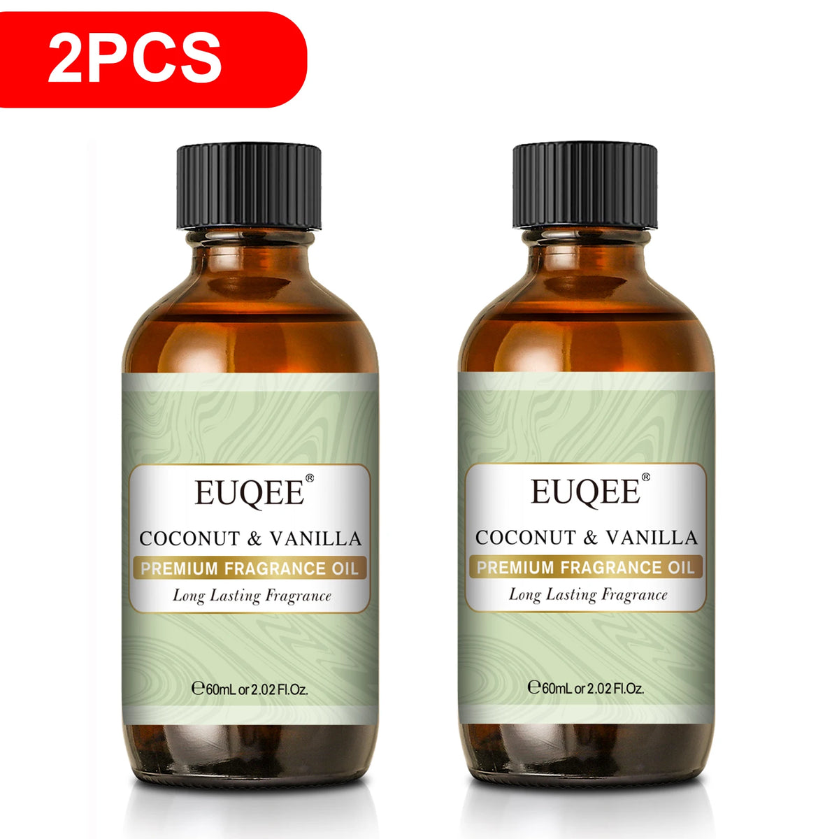 EUQEE Premium Fragrance Oil 60ml Glass Dropper Candle Soap Diffuser 13 Scents