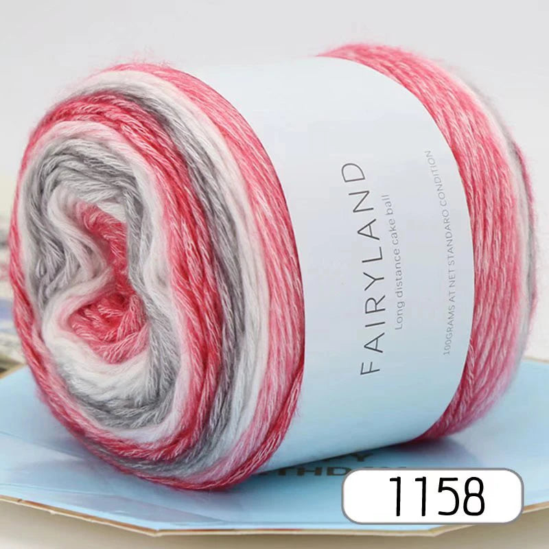 Yarn, Rainbow Gradient for Handmade Sweaters, Scarves, Hats & Shawls