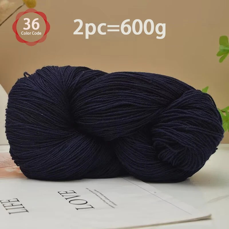 Yarn, Medium-Fine for Knitting Sweaters, Scarves, Vests & Handmade Blankets