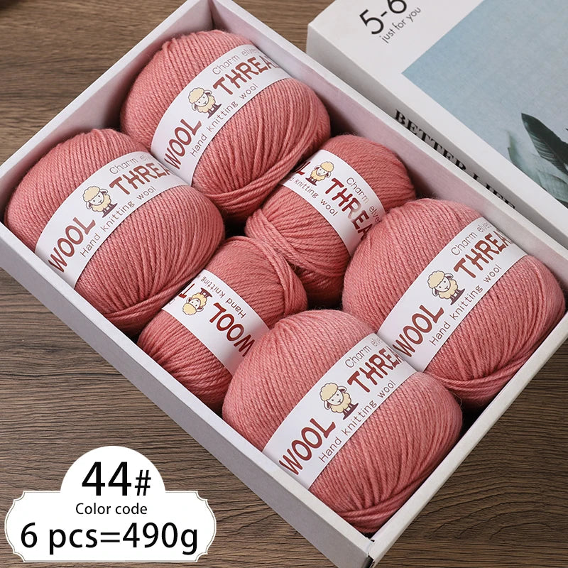 Yarn, Medium-Coarse for Knitting Sweaters, Scarves, Hats & Winter Crafts