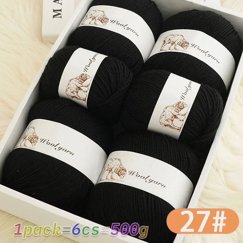 Yarn, Solid Color for Handmade Scarves, Sweaters, Gloves & Winter Hats