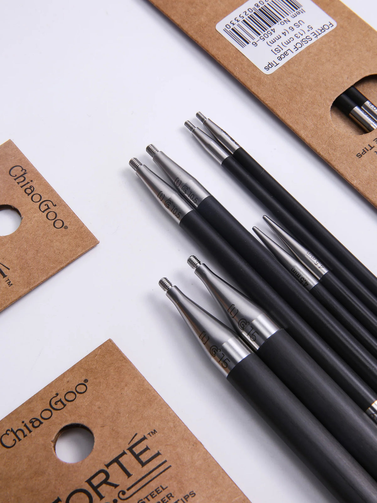 Knitting Needle Tips, ChiaoGoo FORTE for Interchangeable Needlecraft Tools