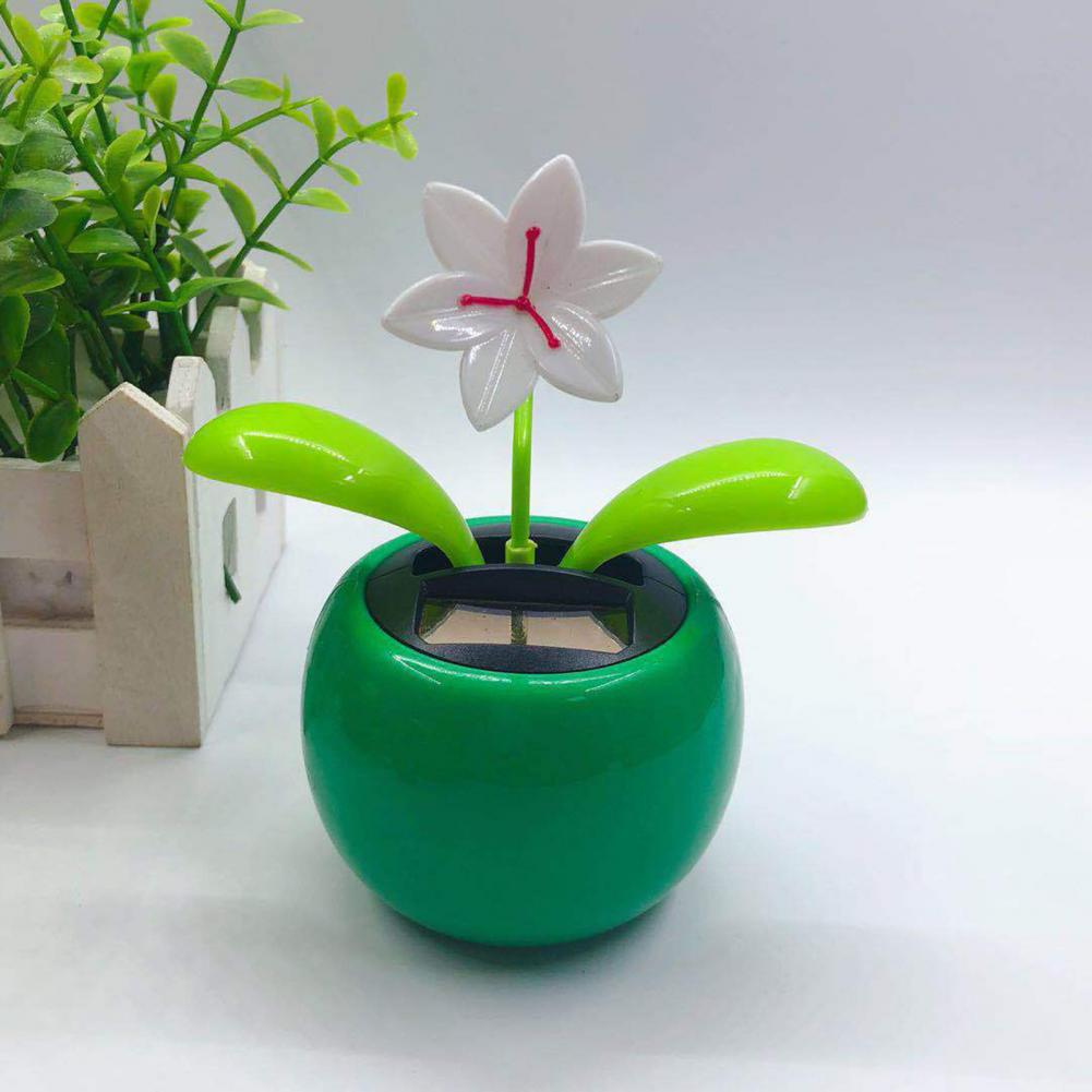 Fashion Car Ornament Solar Powered Car Dashboard Ornament Decoration