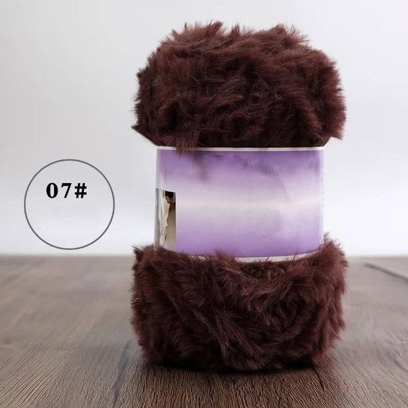 Yarn, Faux Fur for Handmade Slippers, Sweaters, Scarves & Winter Hats