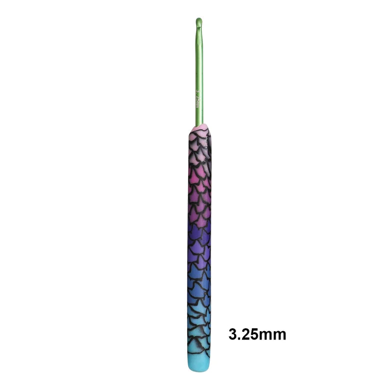 Crochet Hook, Purple Mermaid Handle for Handmade Yarn & Crochet Projects