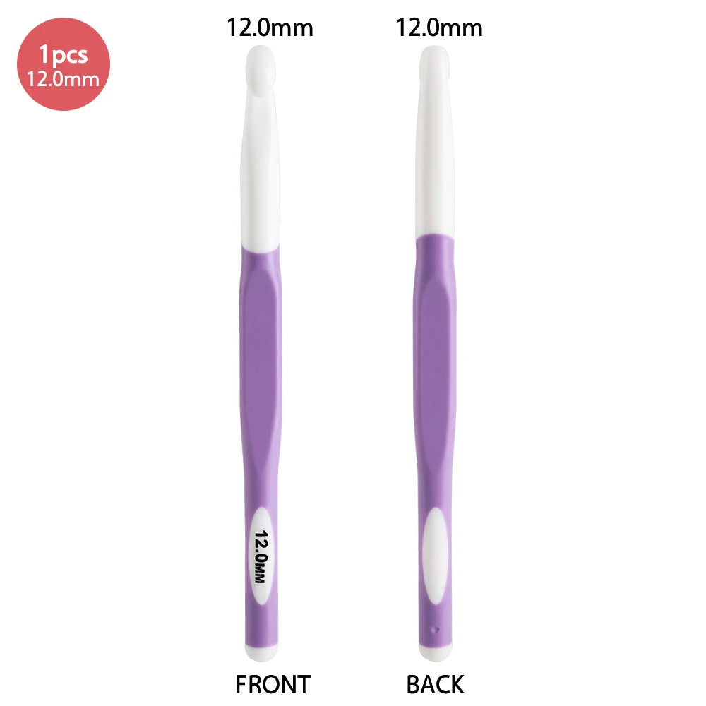 Crochet Hooks, Multicolor Soft-Grip Handles for Handmade Yarn Projects