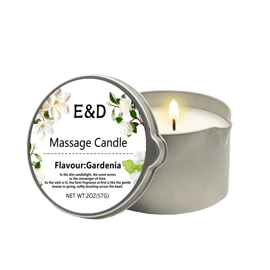 Massage Candles EVODUCK Gardenia Jasmine Geranium Lime Citrus Fragrances