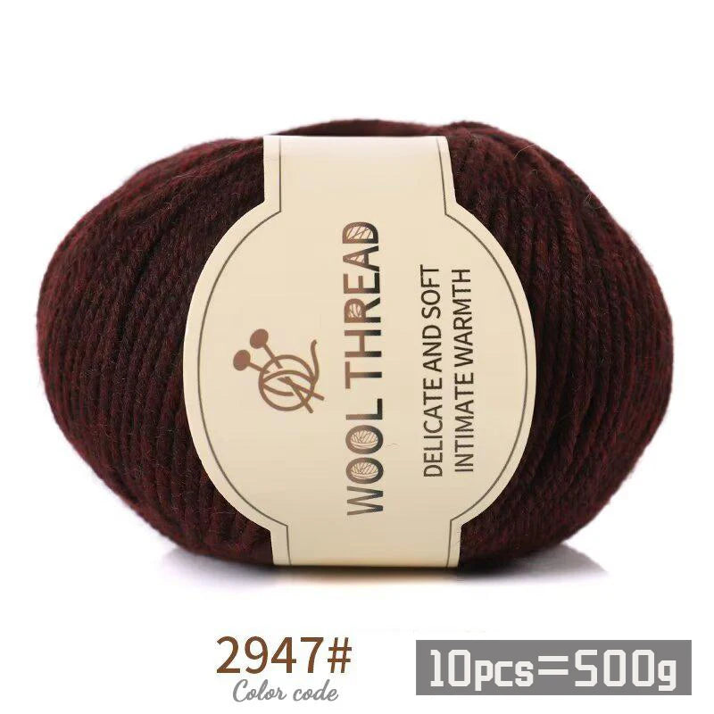 Yarn, Medium-Coarse for Handmade Sweaters, Scarves, Hats & Winter Knitwear