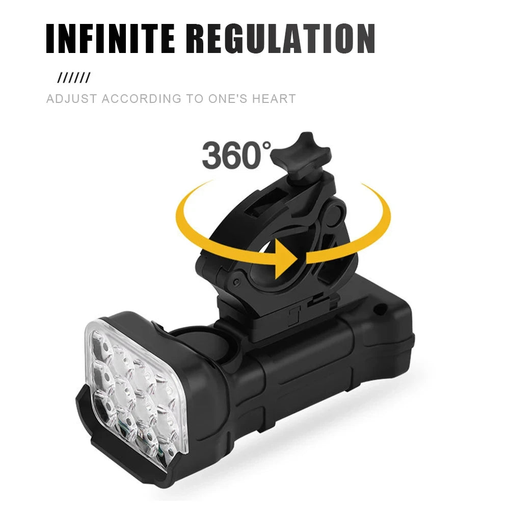 Bicycle Front Rear Light 1800mAh Premium Quality Replacement Accessory