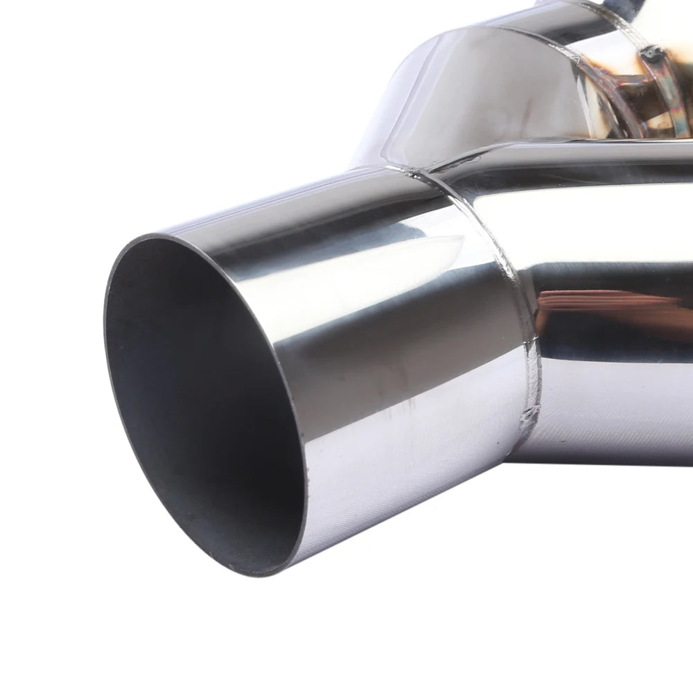 Dual Outlet Stainless Steel Exhaust Tail Pipe Muffler | 63mm x 76mm