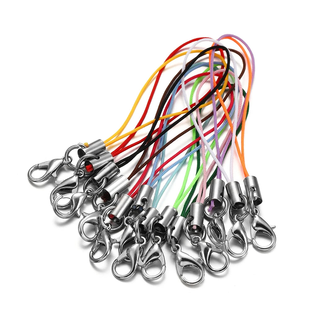 Keychain Cords with Lobster Clasps Lanyard Straps DIY Jewelry Making