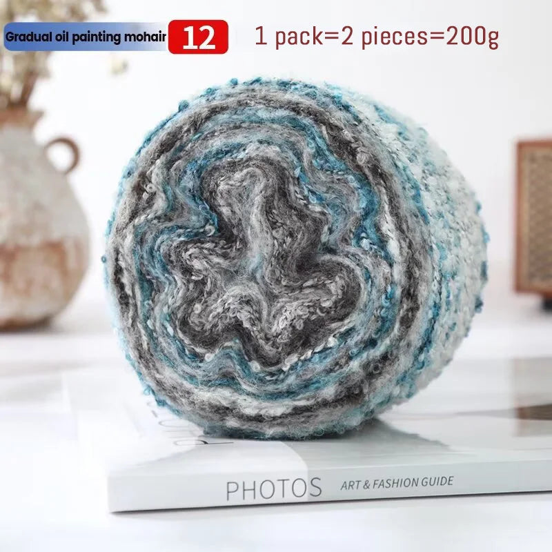 Yarn, Painterly Rainbow Gradient for Sweaters, Coats, Gloves & Scarves