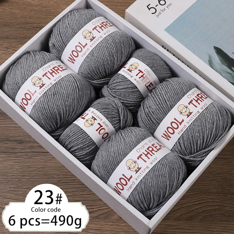 Yarn, Medium-Coarse for Knitting Sweaters, Scarves, Hats & Winter Crafts
