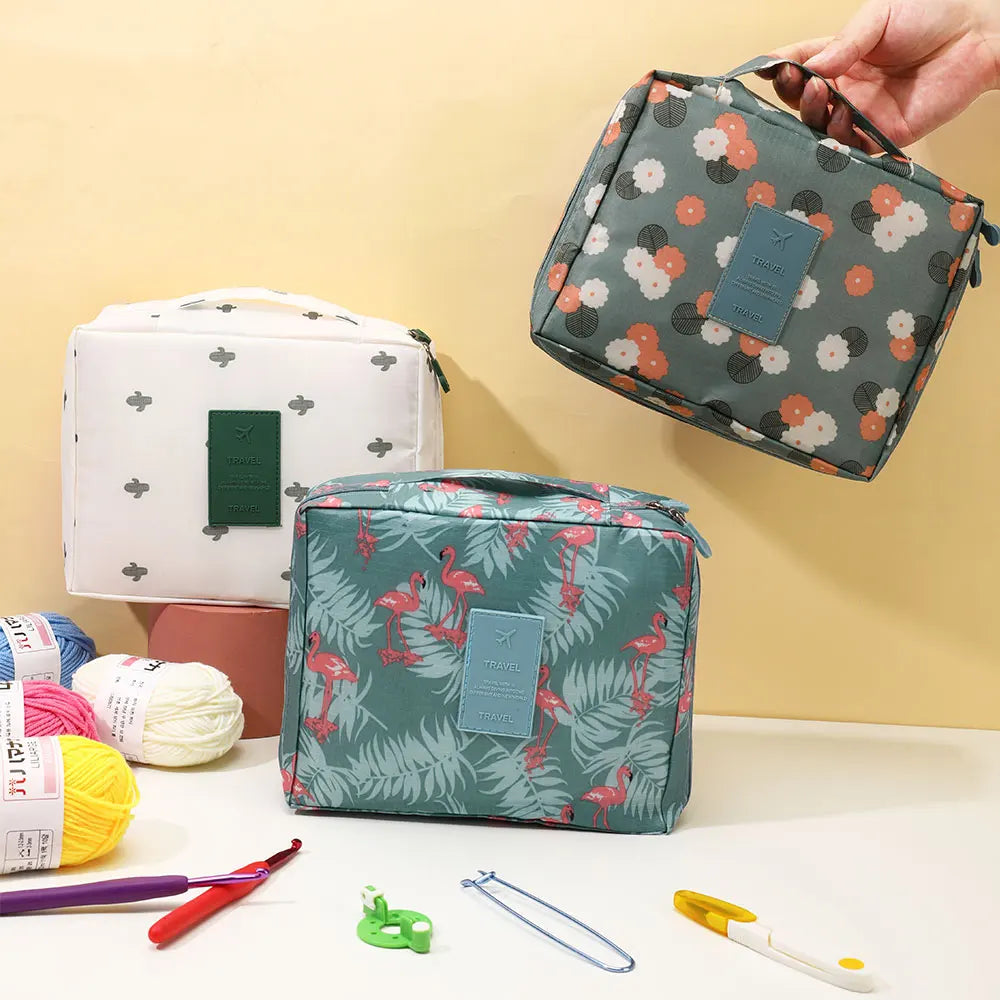 Crochet Kit with Hooks, Yarn & Storage Bag for Beginner Craft Projects