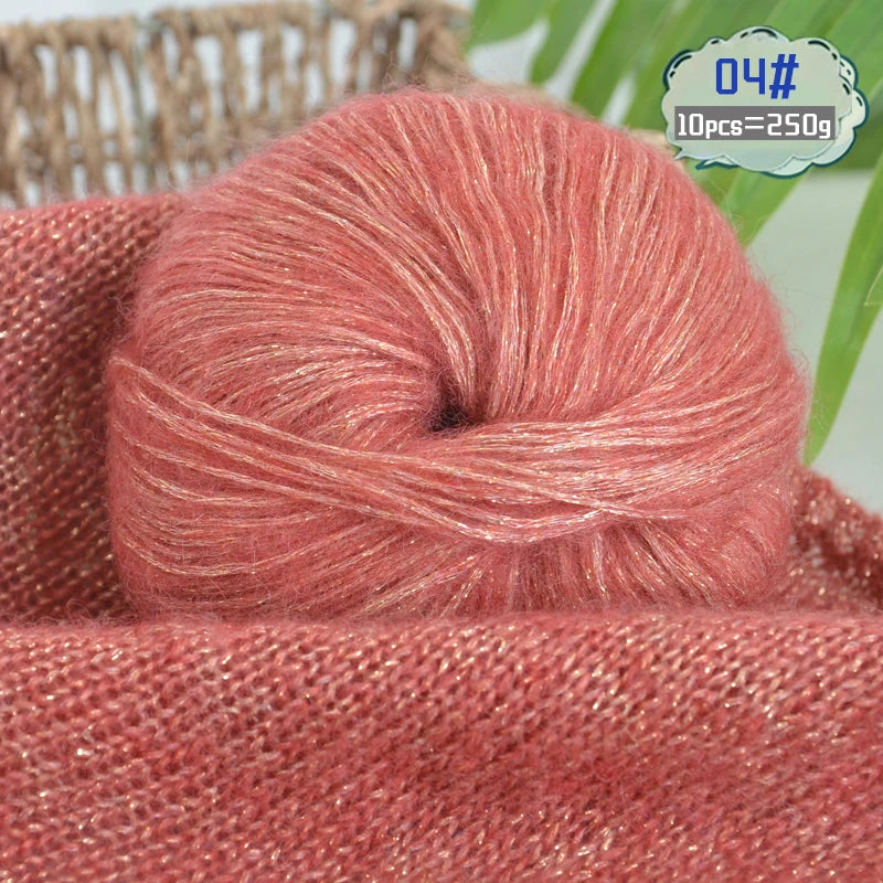 Yarn, Glitter Effect for Knitting Sweaters, Scarves, Hats & Handmade Gifts
