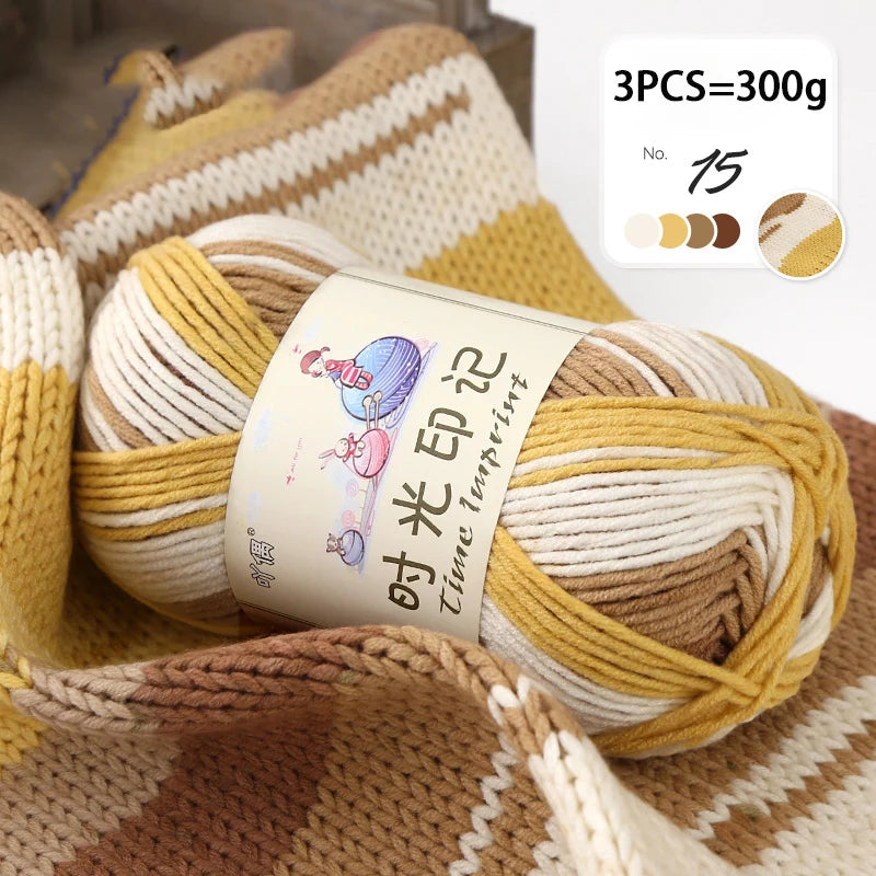 Yarn, Colorful Gradient for Sweaters, Coats, Gloves, Bags & Blankets