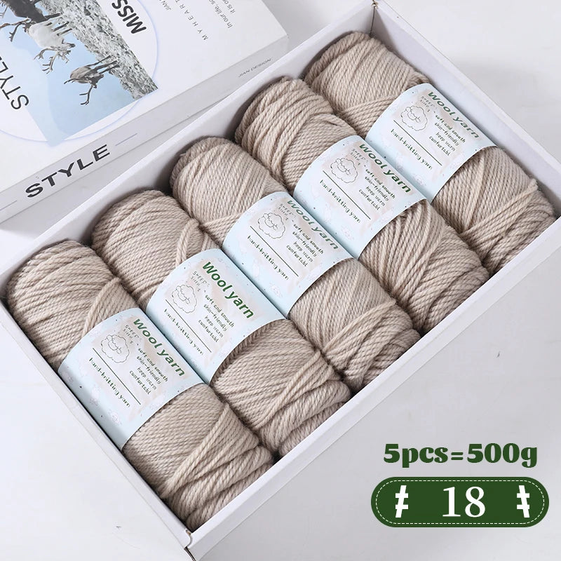 Yarn, Thick Rainbow Gradient for Coats, Scarves, Gloves & Creative Knitwear