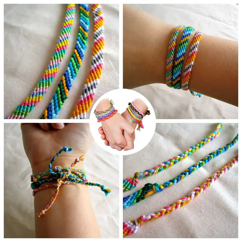 Embroidery Floss, Mixed Colors for Cross-Stitch, Sewing & Bracelet Crafts