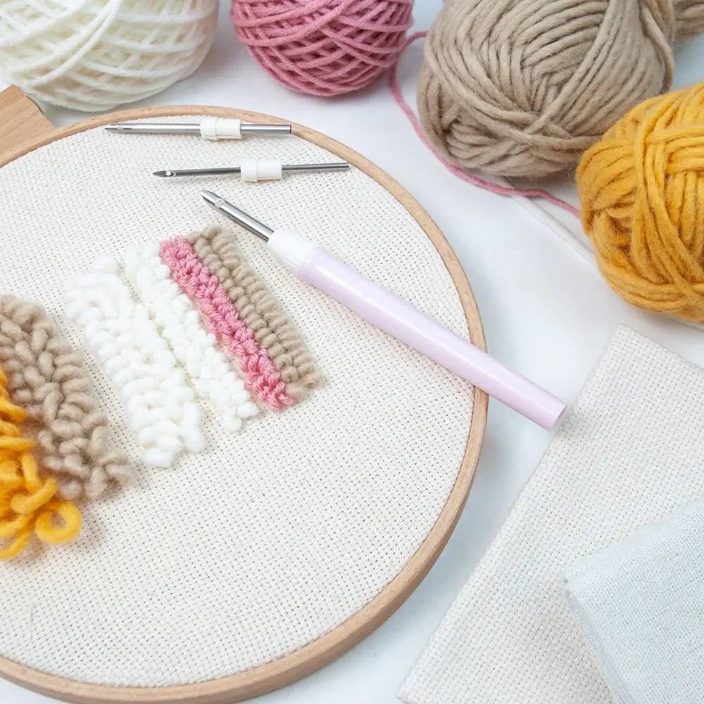 Punch Needle Tool Set, Embroidery Pen for Handmade Stitching & Yarn Crafts
