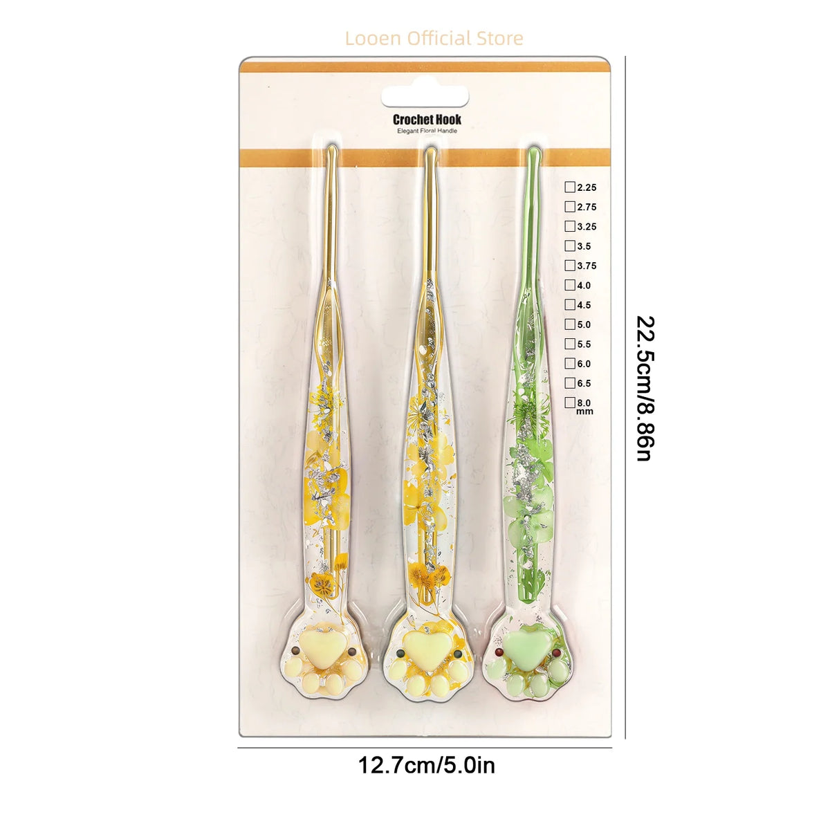 Crochet Hooks, Macaron Cat Paw Handles for Handmade Yarn & Craft Projects