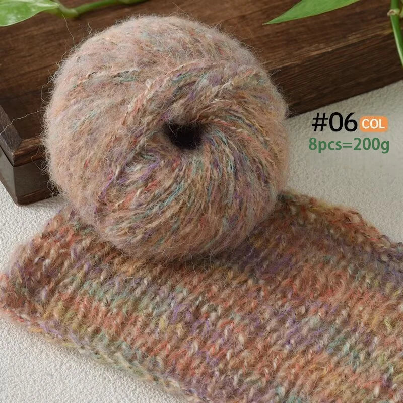 Yarn, Colorful Textured for Sweaters, Shawls, Coats, Scarves & Crochet