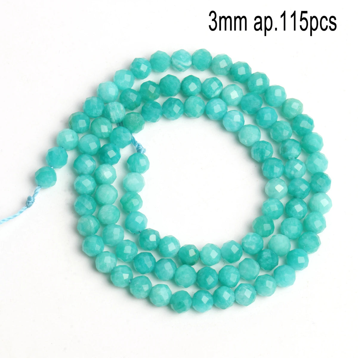 Stone Beads Amazonite-Style Faceted Mixed Shapes for DIY Jewelry Making