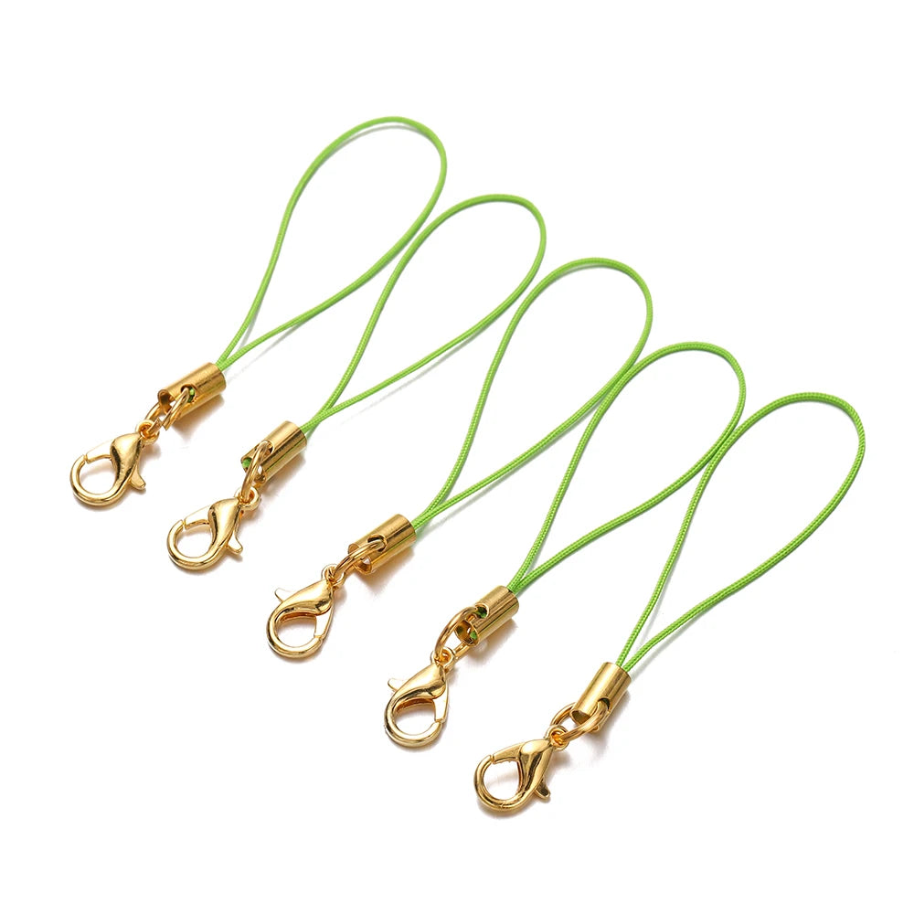 Keychain Cords with Lobster Clasps Lanyard Straps DIY Jewelry Making