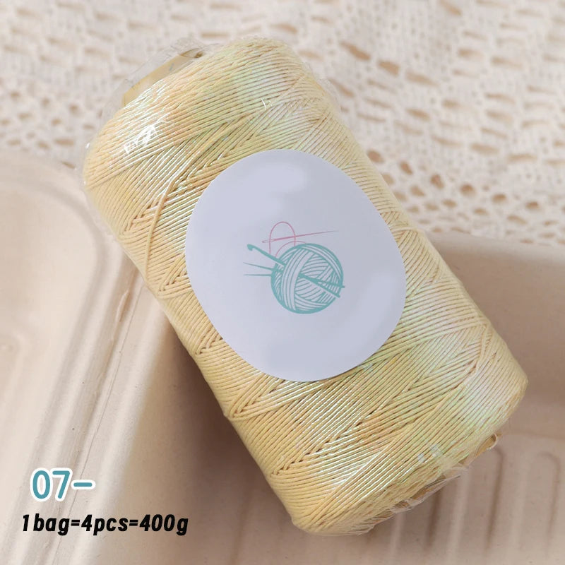 Yarn, Shiny Core-Spun for Bags, Storage Baskets, Slippers & Craft Projects