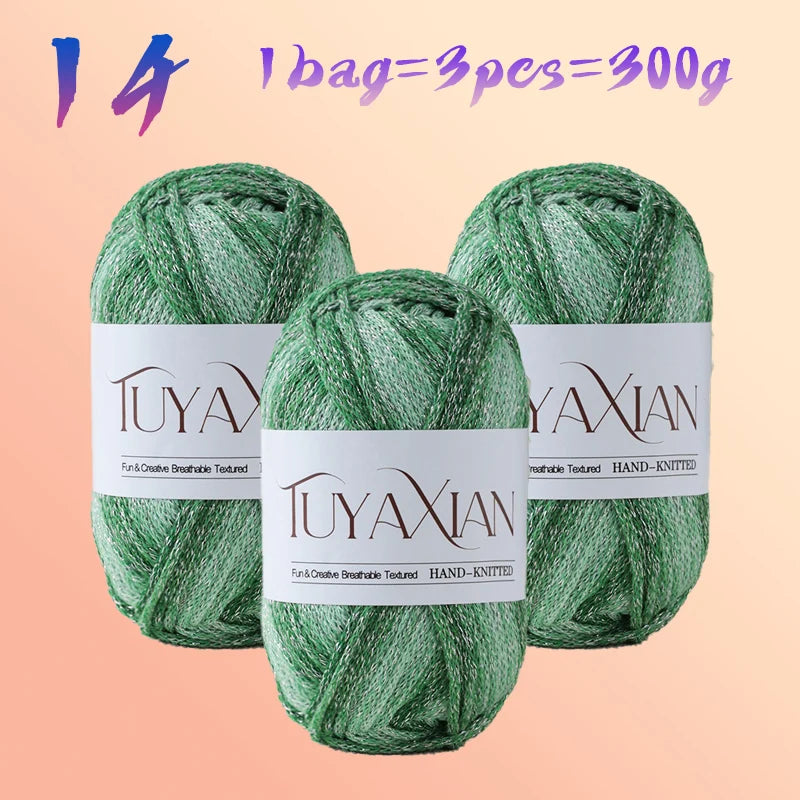 Yarn, Starlight Glitter Effect for Crochet Bags, Hats, Cushions & Crafts