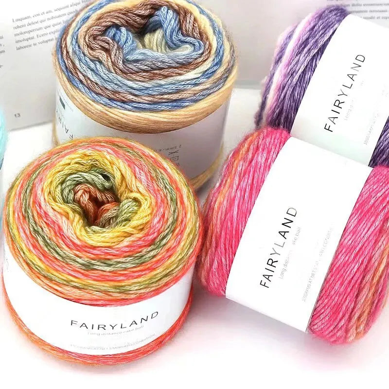 Yarn, Rainbow Gradient for Crochet Sweaters, Scarves, Hats & Shawls