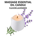 Ceramic Massage Oil Candle Lavender Soothing Floral Scented Low Melt Body Massage Candle Warm Oil Skin Nourishing Home Spa Gift