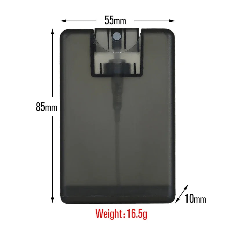 Perfume Spray Bottle Empty Refillable Flat Card Travel Atomizer