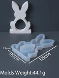 3D Rabbit Silicone Mold DIY Easter Mushroom Egg Hanging Pendant Craft Making Plaster Resin Casting Molds Home Dec Bunny Art Gift