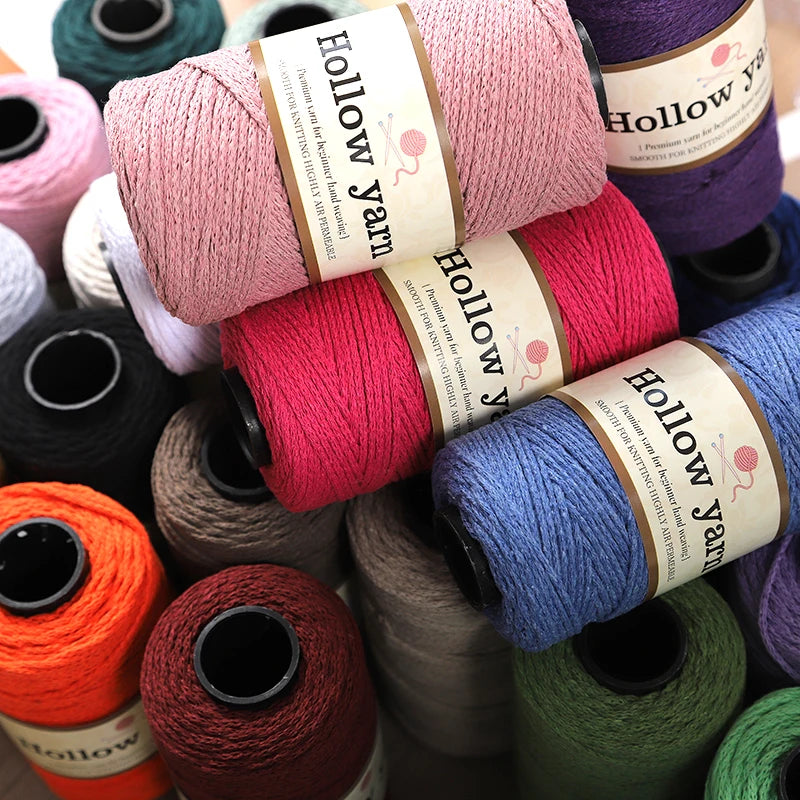 Yarn, Hollow Cord for Bags, Storage Baskets, Floor Mats & Hanging Crafts