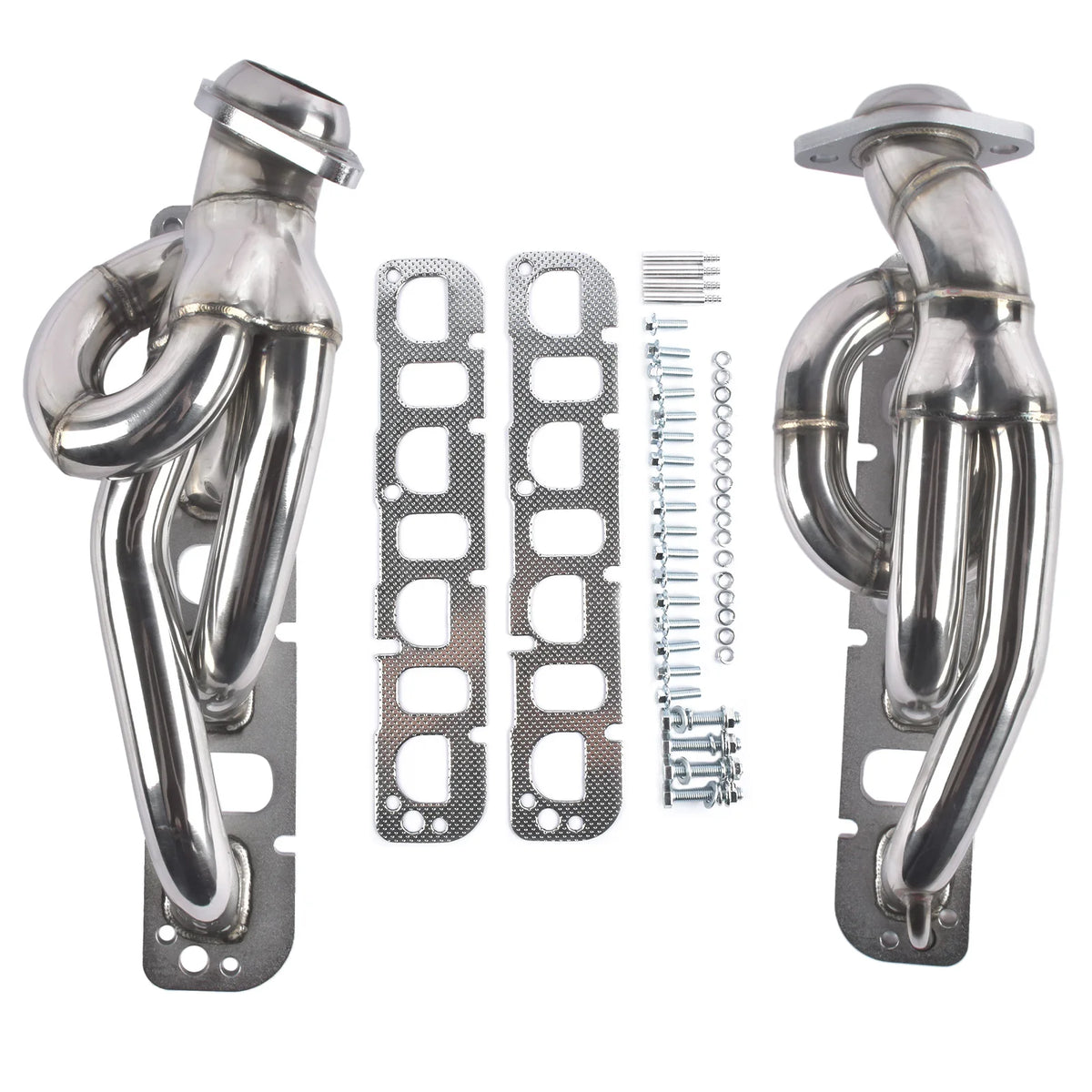 Stainless Steel Shorty Exhaust Headers Kit for 2009-2017 Dodge Ram 1500 5.7L V8 HEMI