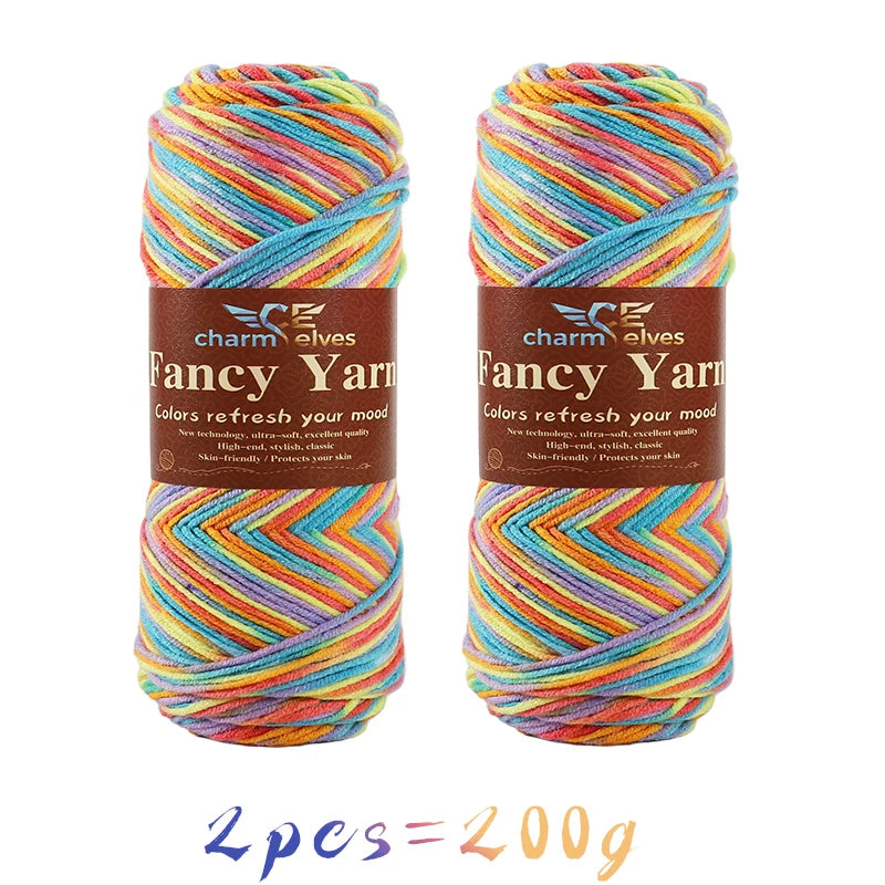Yarn, Multicolor Gradient for Sweaters, Scarves, Hats, Gloves & Slippers