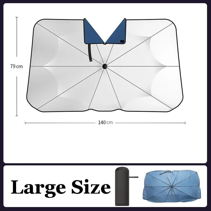 Car Sunshade Windshield Umbrella with Car Sun Shade UV Protector