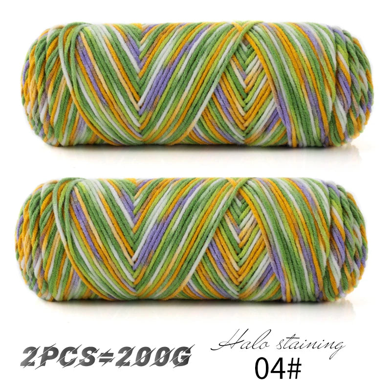Yarn, Multicolor for Handmade Scarves, Sweaters & Crochet Accessories