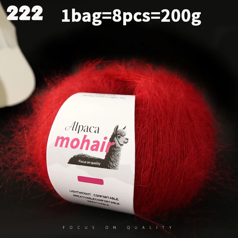 Yarn, Long-Pile Texture for Knitting Gloves, Hair Ties & Creative Crafts