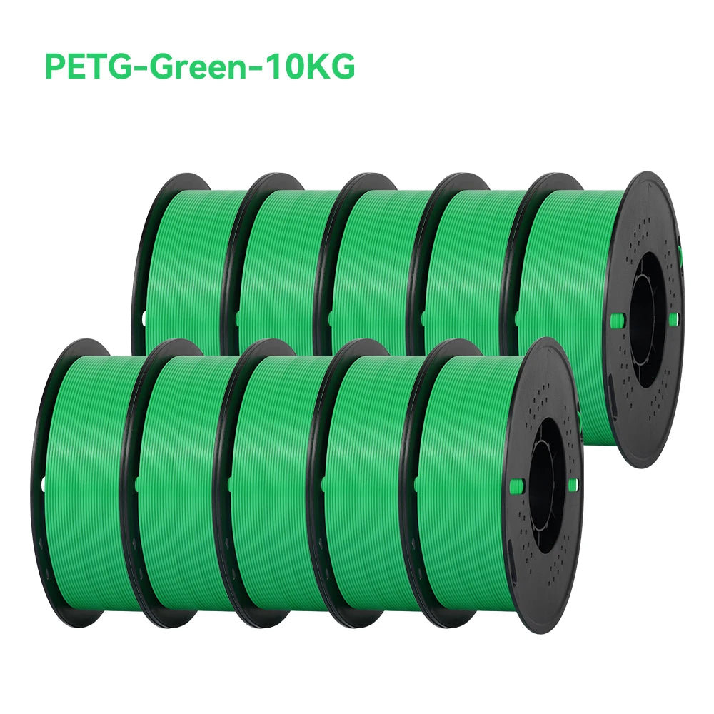 3D Printer Filament PLA & PETG 10KG 10 Rolls 1.75mm 33 Colors KINGROON