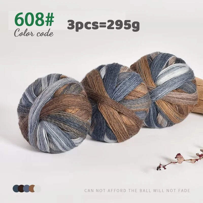 Yarn, Rainbow Gradient for Handmade Shawls, Sweaters, Hats & Knitwear